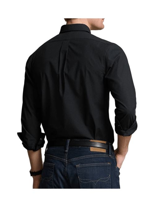 camicia uomo popeline stretch black POLO RALPH LAUREN | 710928254006